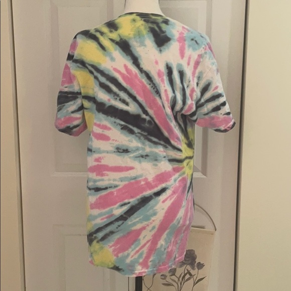 Pink Floyd Dark Side of The Moon Tie Dye Tee Shirt - Picture 4 of 5